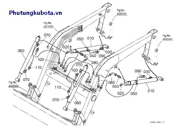 xilanh ống mềm thủy lực